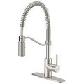 Boston Harbor Boston Harbor FP4A0096NP Pull-Down Kitchen Faucet, 1-Faucet Handle, Brushed Nickel FP4A0096NP